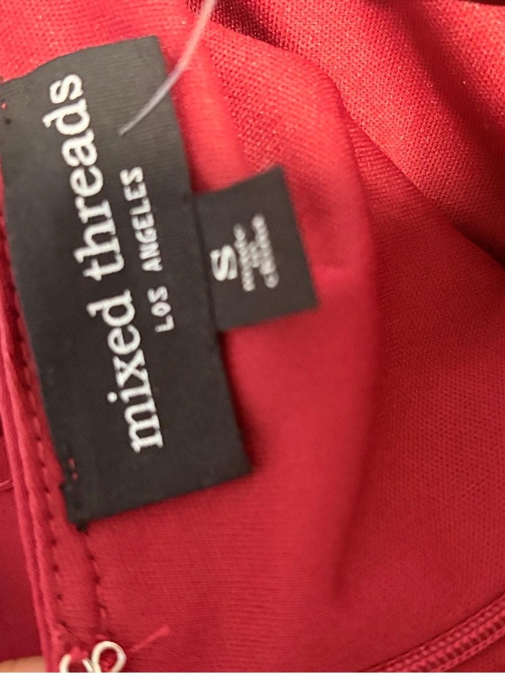Women’s Red Mini Ruffle Dress - Picture 3 of 3